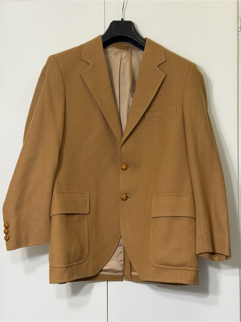 Vintage Camel / Tan Wool Blazer